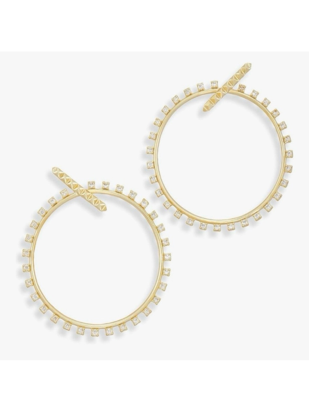 Kendra Scott Charlie Grace Cubic Zirconia Hoop Earrings